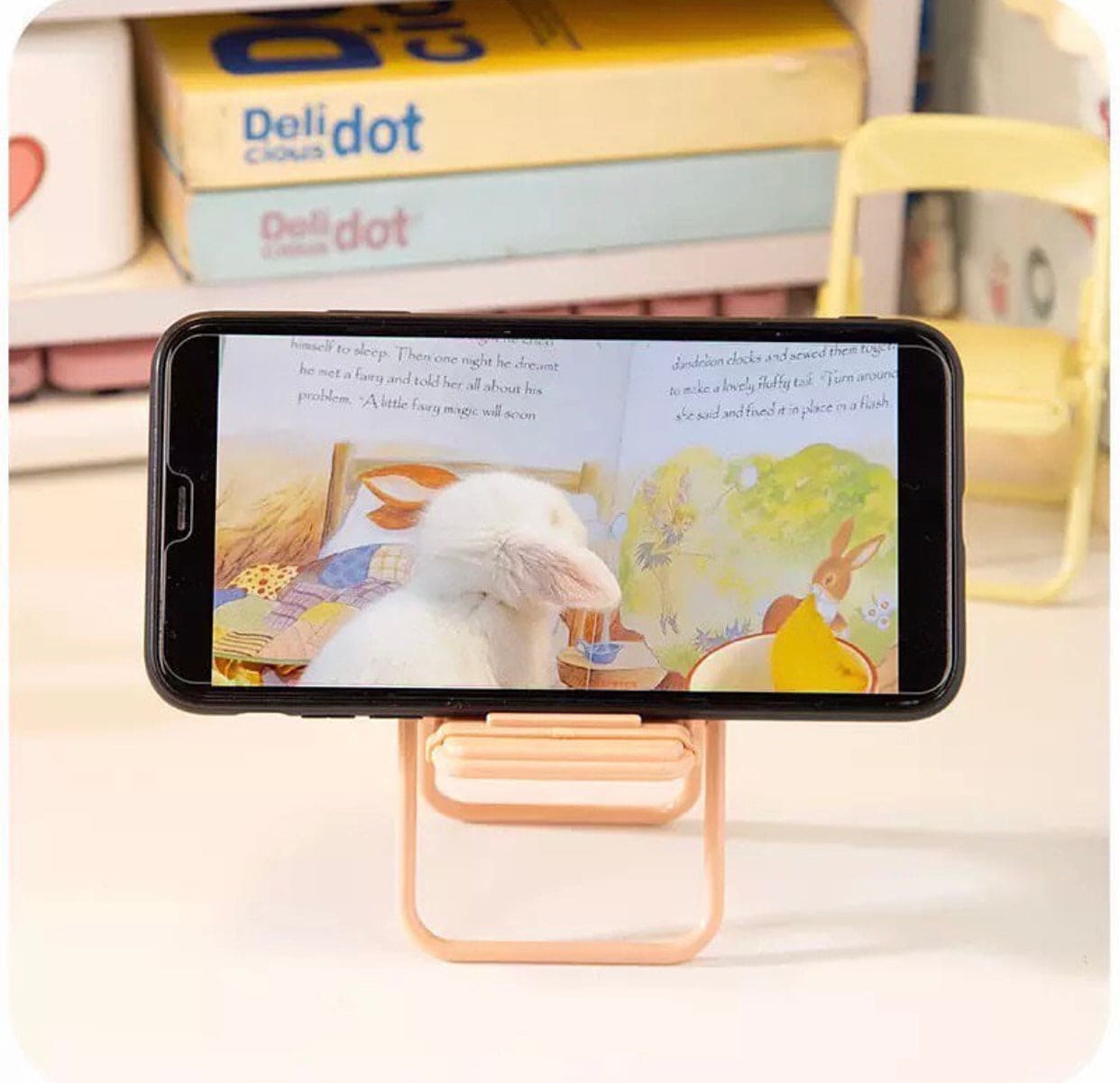 Cute Chair Shaped Foldable Lazy Phone And Ipad Holder, Portable Design Mobile Phone Holder, Foldable Support Desk Mobile Phone Stand Cute Chair Shaped Foldable Lazy Phone And Ipad Holder, Portable Design Mobile Phone Holder, Foldable Support Desk Mobile Phone Stand